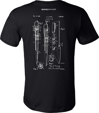 Back of Black AG7 Patent T-Shirt